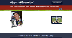 Desktop Screenshot of kreugerbaseball.com